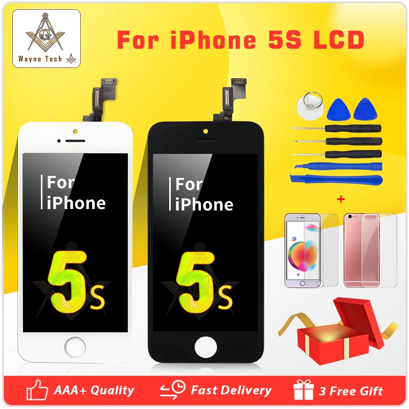 1 шт. розничная продажа AAA + качественный экран для iPhone 5S se ЖК-дисплей с сенсорным