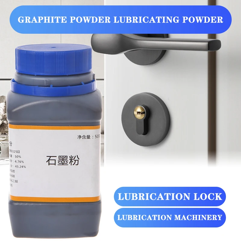 Graphite Powder for Lock Locksmith Cylinder Car Padlock Graphite Fine Powder Lubricant 73Mm31Mm Black