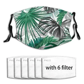 

Tropical Leaves Summer Windproof Breathable Anti Dust Outdoor Riding Quick-drying Dustproof Keep Warm Mask