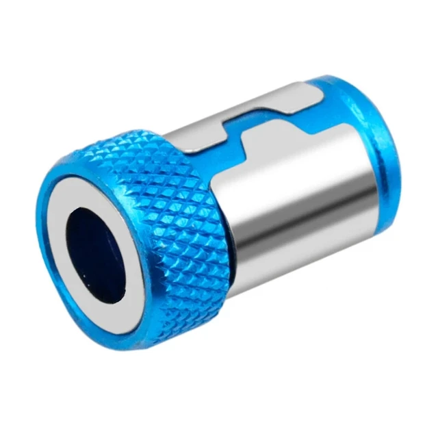 Universal Magnetic Ring 1/4”  Metal Screwdriver Bit Magnetic Ring For 6.35mm Shank Anti-Corrosion Drill Bit Magnet Powerful Ring Blue