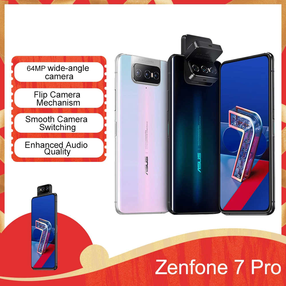 Смартфон ASUS Zenfone 7 Pro 8 Гб RAM 256 ГБ ROM Snapdragon 865 Plus 5000 мАч NFC Android Q 90 Гц глобальная версия