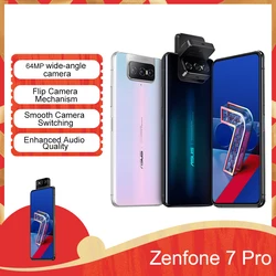 Смартфон ASUS Zenfone 7 Pro, 8 Гб RAM, 256 ГБ ROM, Snapdragon 865 Plus, 5000 мАч, NFC, Android Q, 90 Гц, глобальная версия 5G телефона