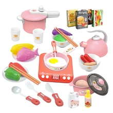 Jouet de cuisine réaliste pour enfant T5EC, avec cuisinière à Induction électrique, Simulation d'ustensiles de cuisine pour tout petits, jeu de cuisine, jouet préscolaire