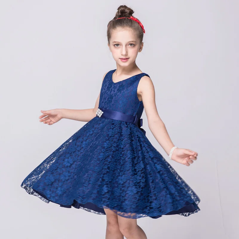 New Summer Baby Girls Dress Princess Bow Toddler Girl Dresses Party And Wedding Kids For 2 8 10 12 Years Prom | Детская одежда и