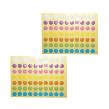 

10 Sheets Safe Colorful Practical DIY Decorative Gift Tag Hole Stickers Ring Label Sticker Hole Paper Sticker