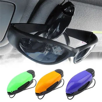 

ABS Car Vehicle Sun Visor Sunglasses Eyeglasses Glasses Holder Card Ticket Pen Clip Automotive Accessories