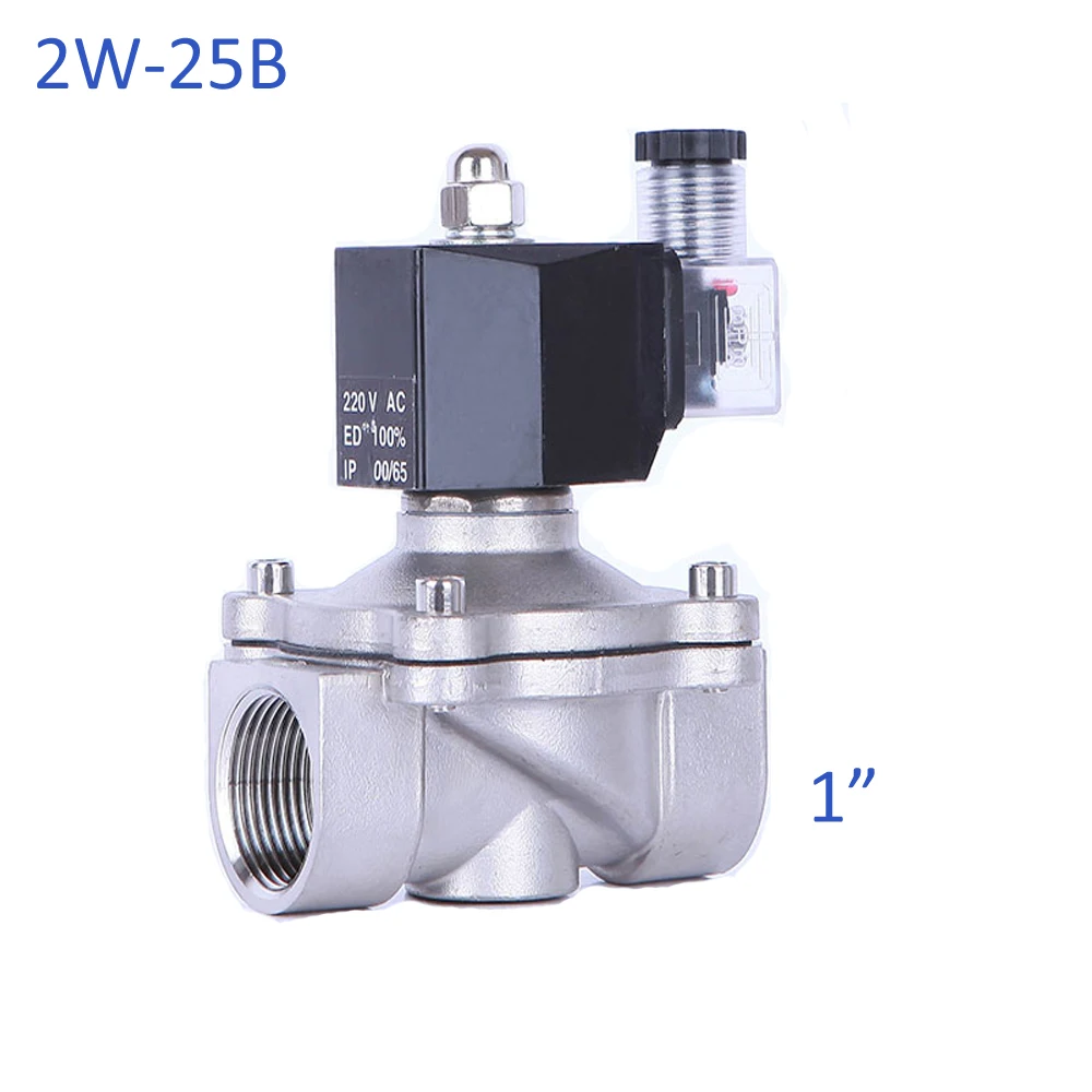

1inch Direct Acting Solenoid Valve 12v Brass Waterproof DIN Coil