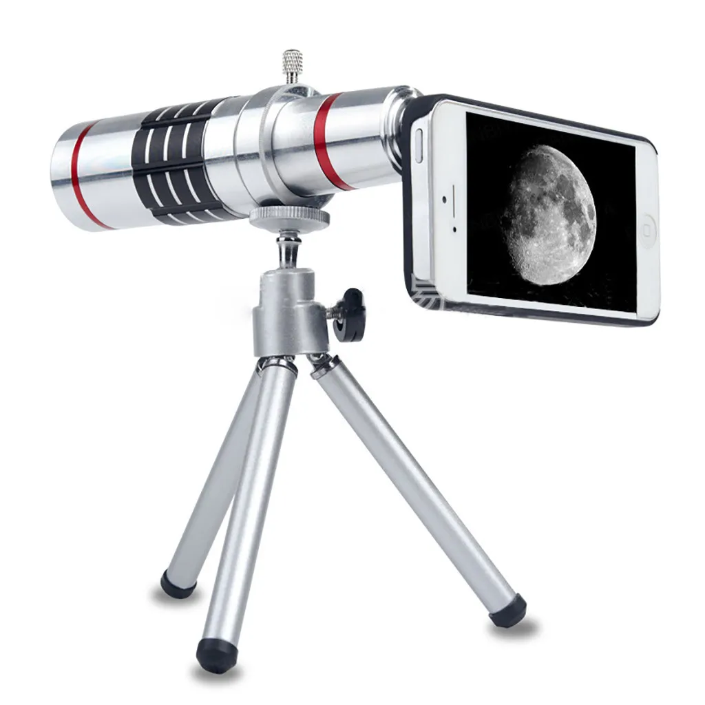 Zoom Portable smart Phone Monocular 15mm*25mm High List Telescope Waterproof Hunting Goods for Camping with Tripod#2 | Инструменты