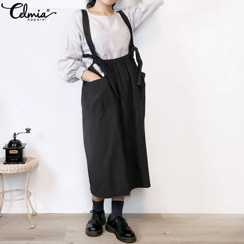baggy pinafore dress
