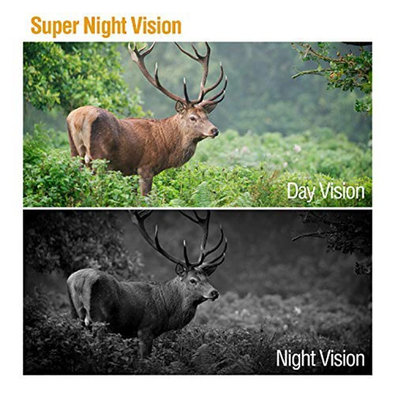 Камера слежения, 16Mp 1080P Водонепроницаемая Охотничья камера для разведения дикой природы с широкоугольным объективом 130 °, скорость триггера 0,2 S, 2,4 дюймовый ЖК-дисплей и