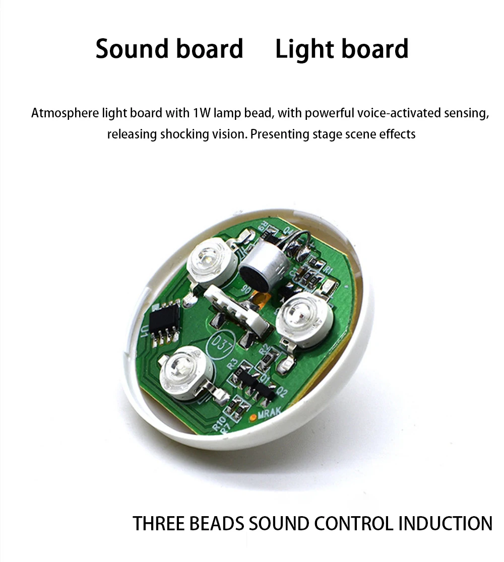 CARCTR Новый светодиодный USB автомобильный атмосферный светильник DJ RGB мини цветная