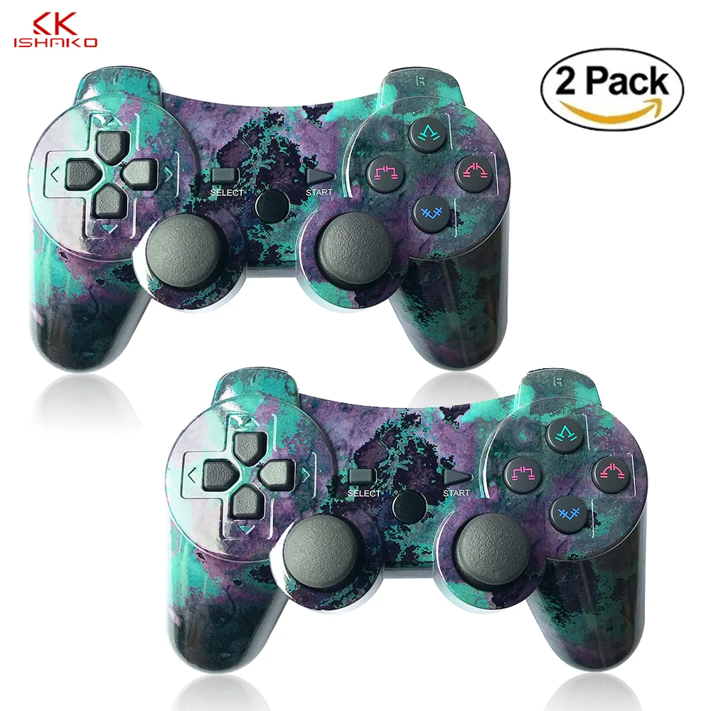 

K ISHAKO 1pcs/2pcsWireless Bluetooth Gamepad Joystick Controller SIA XIS For PS3 Controller Bluetooth Double Vibration Evolution
