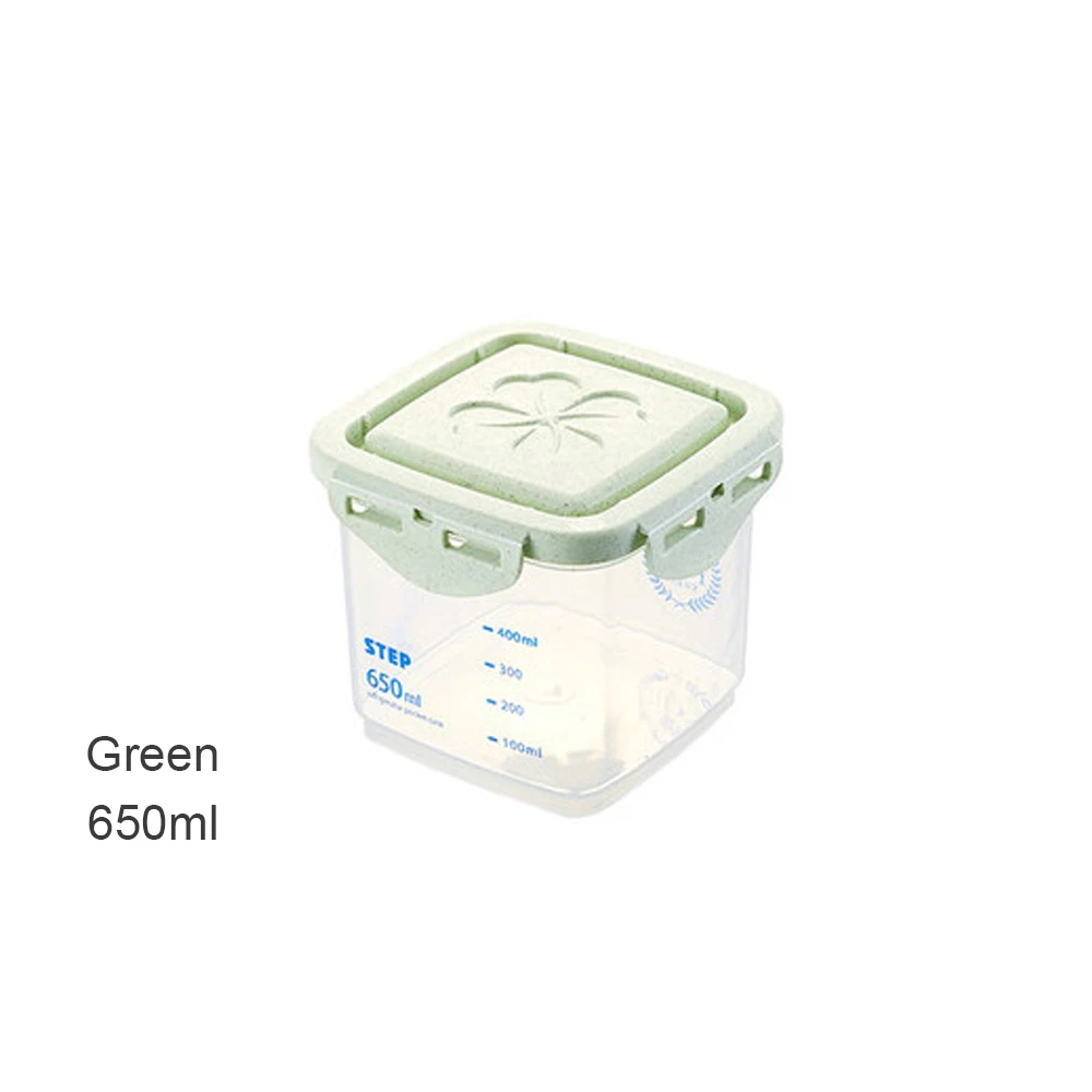 1 шт. коробка для хранения продуктов Градуированный контейнер для хранения зерновых lastic герметичная емкость для хранения пищи для закусок кухонные аксессуары