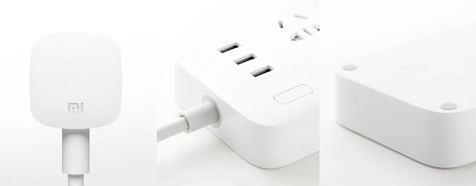 Original Xiaomi Smart Power Strip 2.1A Fast Charging 3 USB Extension Socket Plug 6 Standard Socket Adapter (9)