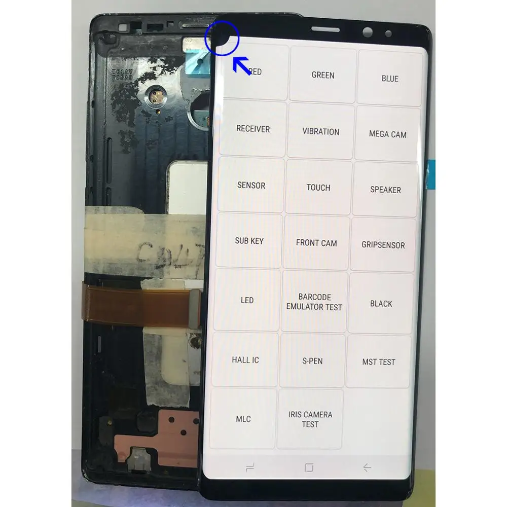 Маленькие и большие мертвой точке оригинальный ЖК дисплей для SAMSUNG Galaxy Note 8 N950 N960 9