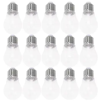 

15pcs DIY Bulb Pattern Creative Lipstick Lip Glaze Tube Empty Subpackaging Bottle With Lid Plastic Lipstick Tube (Transparent)