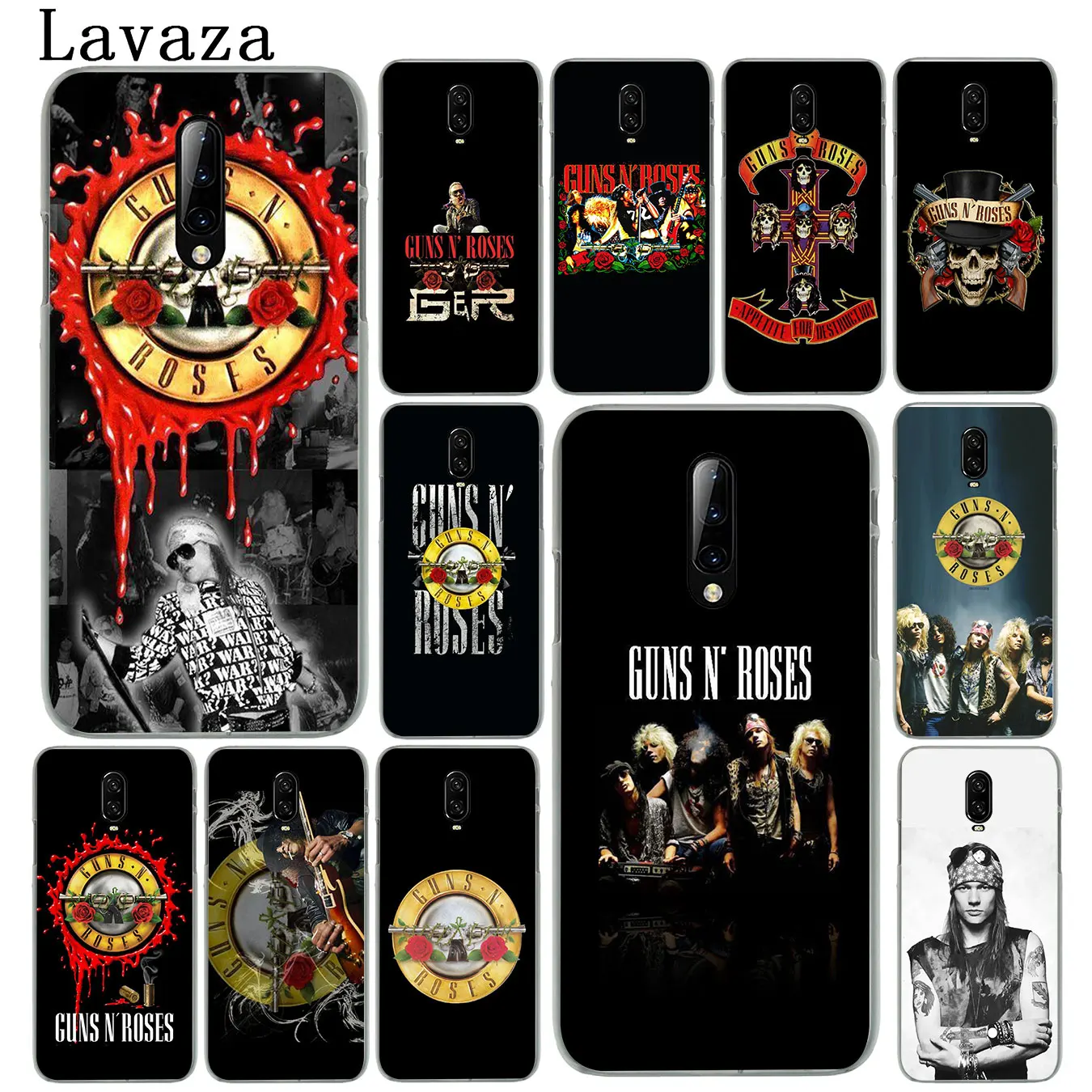 Guns n roses guns N' Roses жесткий пластиковый чехол для телефона Oneplus 7T 7 Pro 6 6t 5 5T Cover One Plus