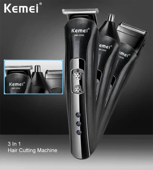 

Men Electric Nose Ear Hair Trimmer Clipper Rechargeable Beard Shaver Razor Face Hair Removal Cordless Trimmer