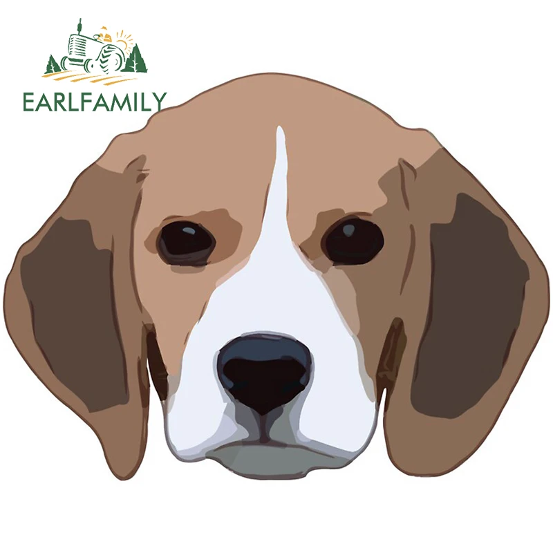 Earlfamily 13Cm Per Beagle Adesivi Per Auto Creativi Decalcomania Per Moto Adesivo Graffiti Campervan Decorazione Per Protezione Solare Antigraffio