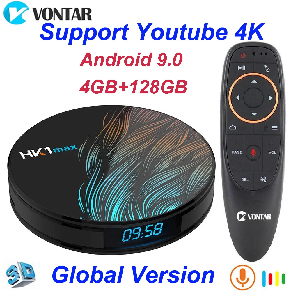 HK1 Max Android 9 0 Смарт ТВ бокс 4 Гб RAM 64 Rockchip3318 4K Google Play Store Youtube HK1Max 32
