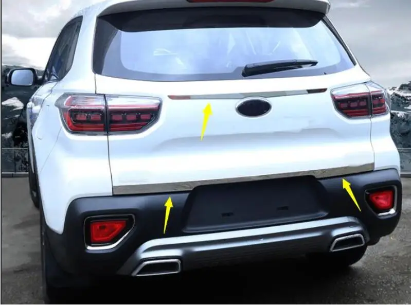 Suitable for the new generation for kia sportage trim strip decorative accessories of stainless steel trunk trim strip