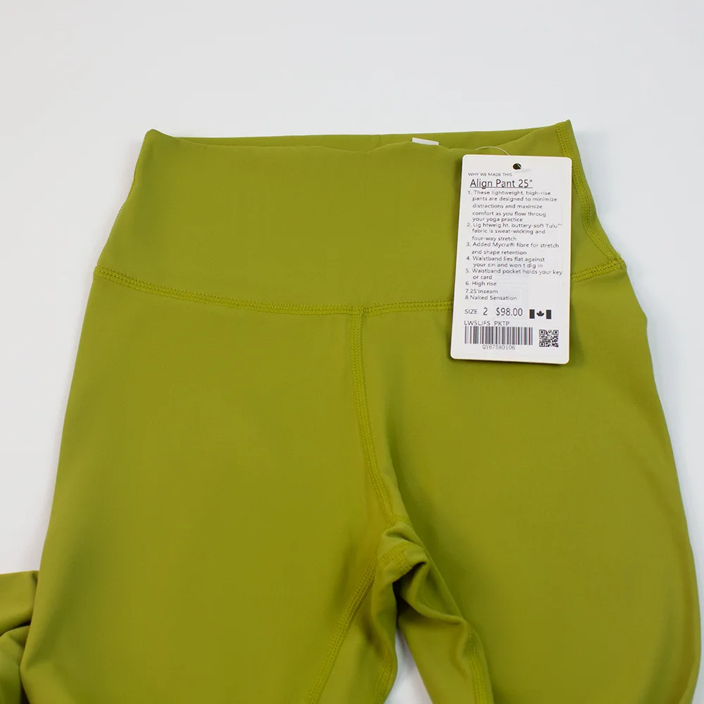 Fitness LuLu Running Street Gym Women Yoga Leggings Trousers d Sports High Waist Stretch Fitness Ankle LengthTights  Pants Slim