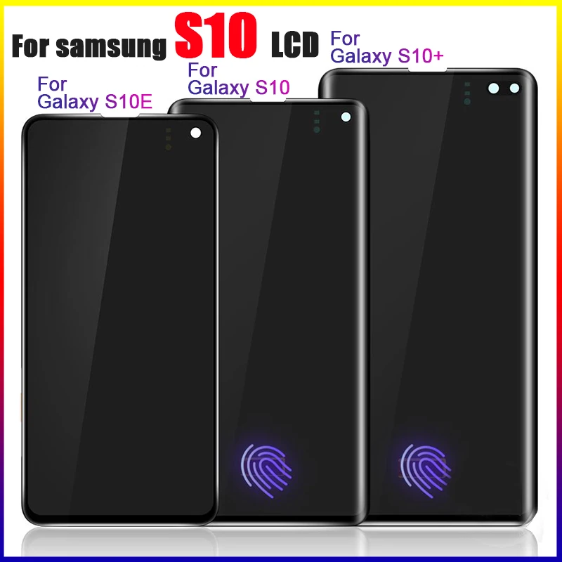 Оригинальный super AMOLED ЖК-дисплей дигитайзер сенсорного экрана для SAMSUNG S10 Plus G973F/DS