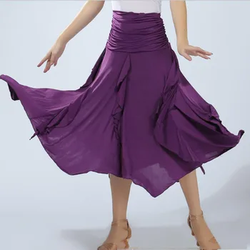 

Modern Ballroom Tango Rumba Cha Cha Salsa Tassel Dance Costume Practice Skirt