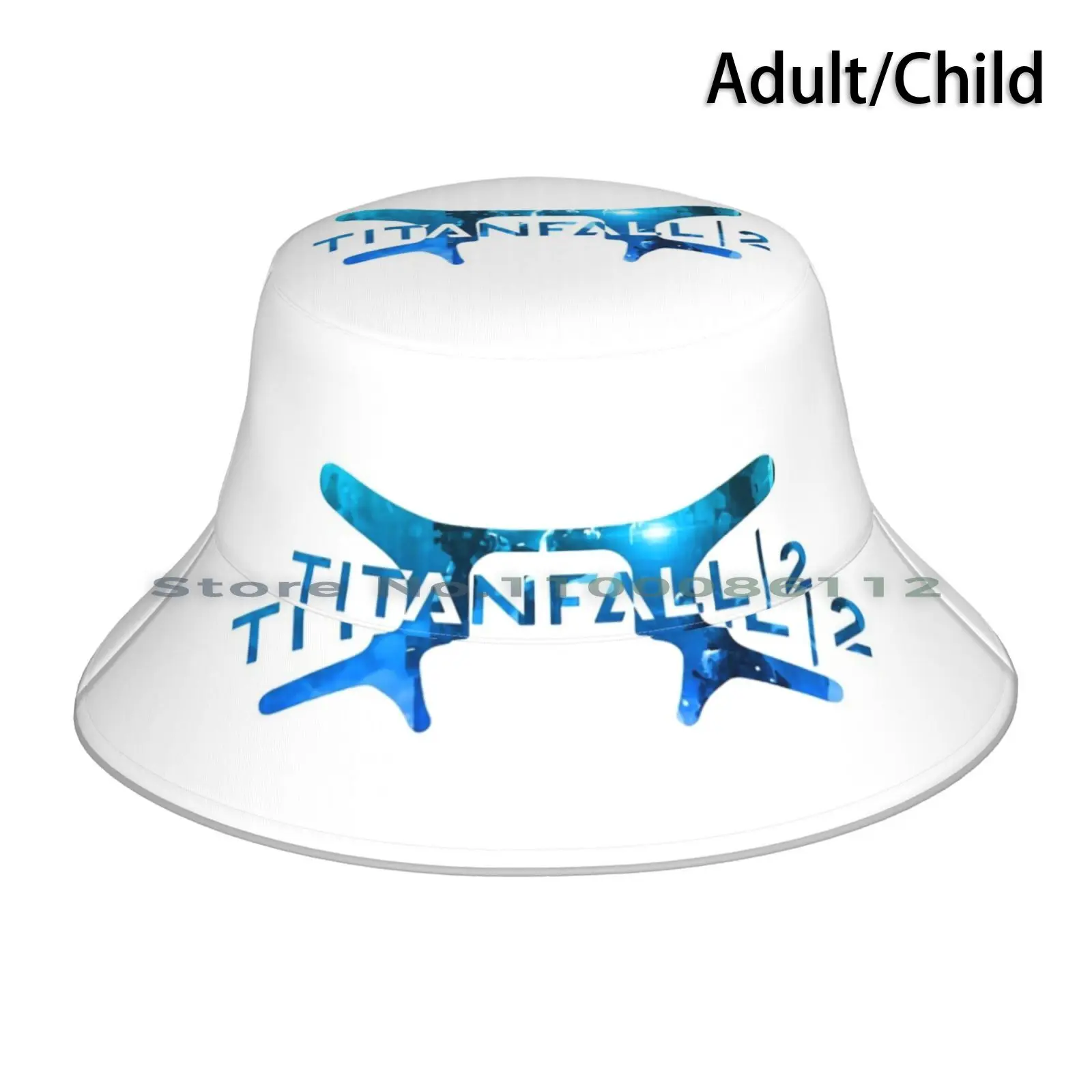 Blue Face Bucket Hat Sun Cap Pilot Helmet Core Science Fiction Guns Vanguard Shooter Titanfall 2 Multigiocatore Divisione Senza Tesa