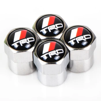 

4PCS Car Wheel Tire Valve Stem Caps waterproof Cover For Toyota TRD Corolla rav4 Camry avensis CHR car accessories car styling