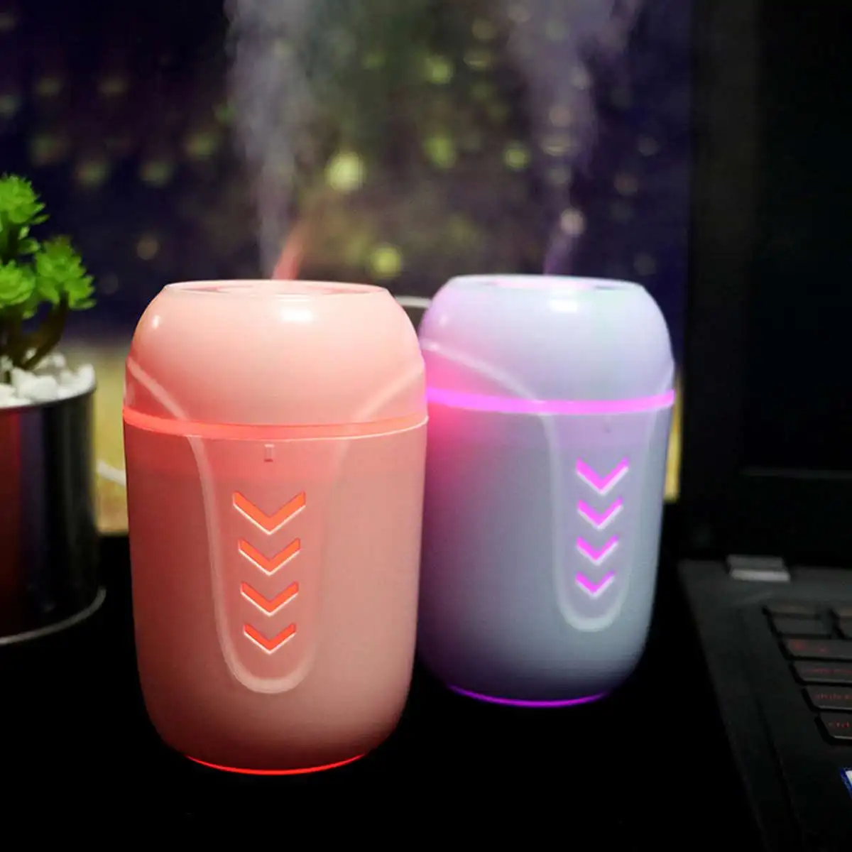 Warmtoo 200 мл 3 в 1 увлажнитель для воздуха с разъемом Micro USB вентилятор увлажнитель воздуха с ночник светодиодный Паровая сауна для лица увлажнитель воздуха высокого качества