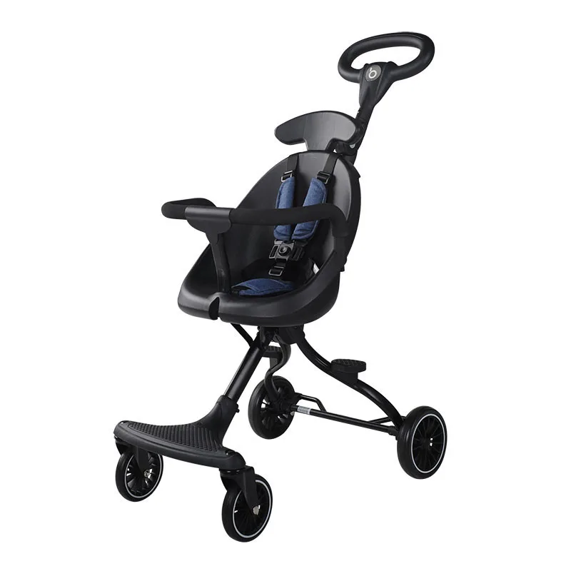 Baby Stroller Foldable Light Weight Two-way Four-wheel High Landscape Children Slip Baby Artifact for Baby Buggy Travel Cart
