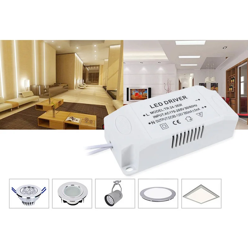 Transformador electrónico LED de 8-24W/24-36W/36-50W, controlador de suministro de corriente constante, reemplazo de transformador electrónico ► Foto 2/6