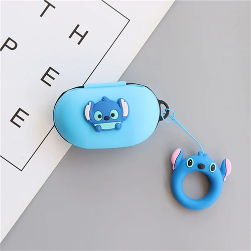 B Мультяшный защитный чехол для samsung Galaxy Buds, беспроводной Bluetooth наушник, силиконовый чехол, водонепроницаемый противоударный корпус - Цвет: B