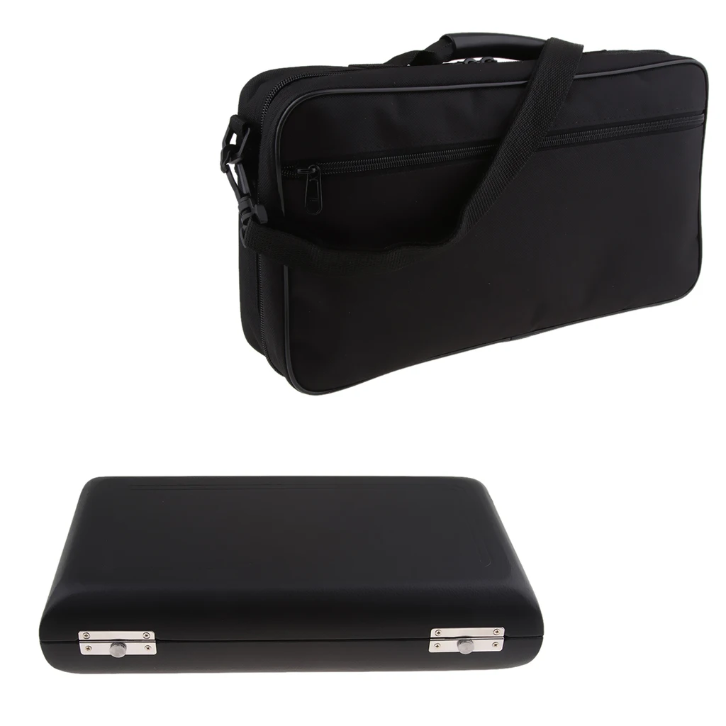Exquisite Black Oboe Carry Bag & Box Container For Oboe Instrument Parts Carry Case Wooden Box Storage Bag Carrying