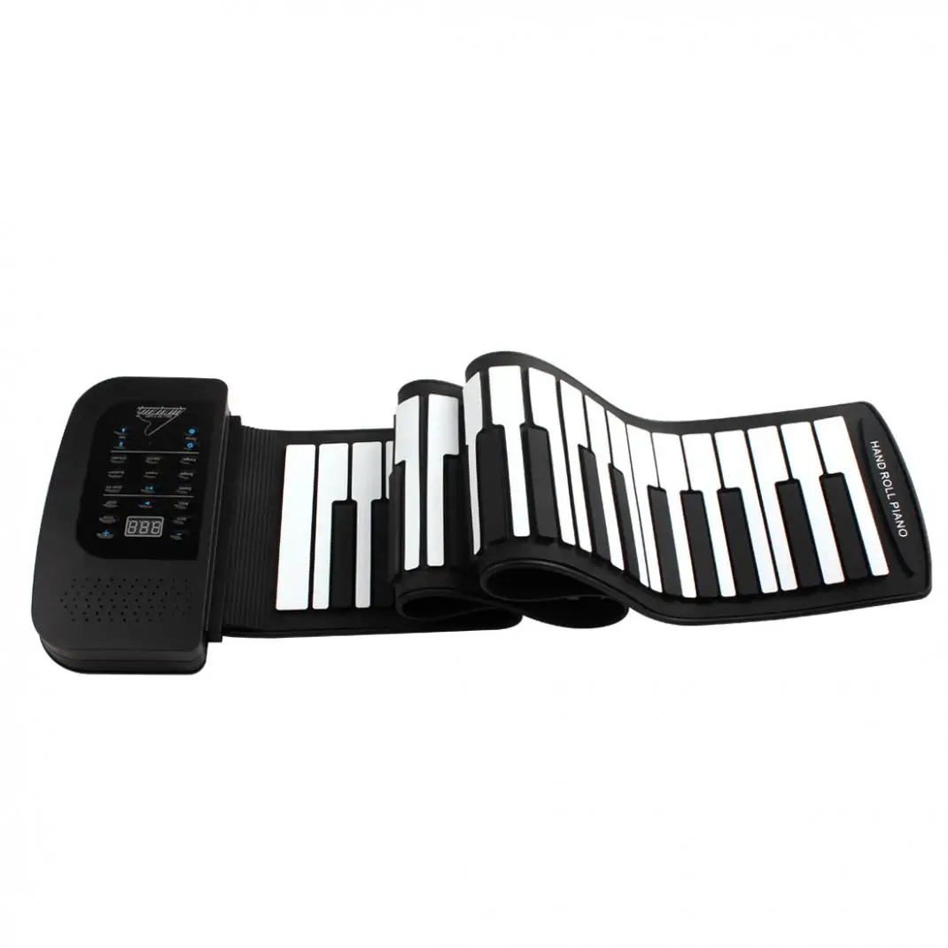 Digital à Prova Acima do Piano Konix Display Drechargeable Água Recarregável 61 Teclas 128 Tons Crianças Eletrônico Flexível Rolar Built-in Alto-falante Pa61 - Image 2