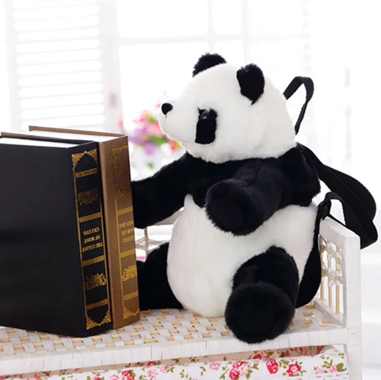 Милая панда Мягкое Животное плюшевая игрушечная панда рюкзаки для детей милая панда плюшевые рюкзаки реалистичные куклы Рождественский подарок мальчик