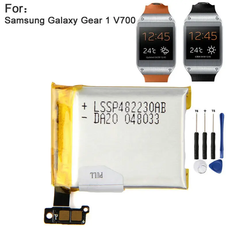 Оригинальные Смарт-часы SM-V700 аккумулятор для samsung Galaxy gear 1 V700 315mAh