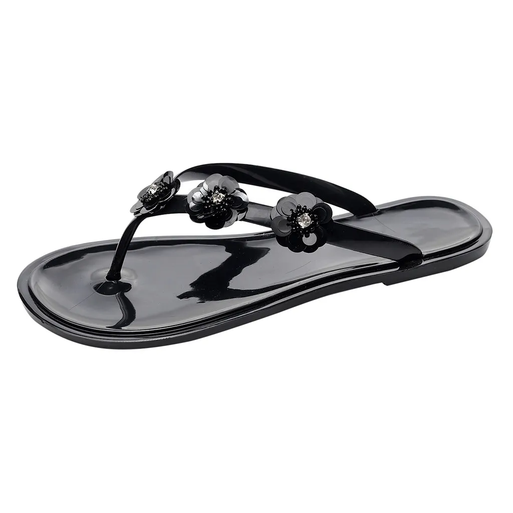 

Fashion Flip Flop S Strappy Rhinestone Shoes For Womens Flip Flops Non-slip Breathable Flats Open Toe Shoe Light Casual Slippers