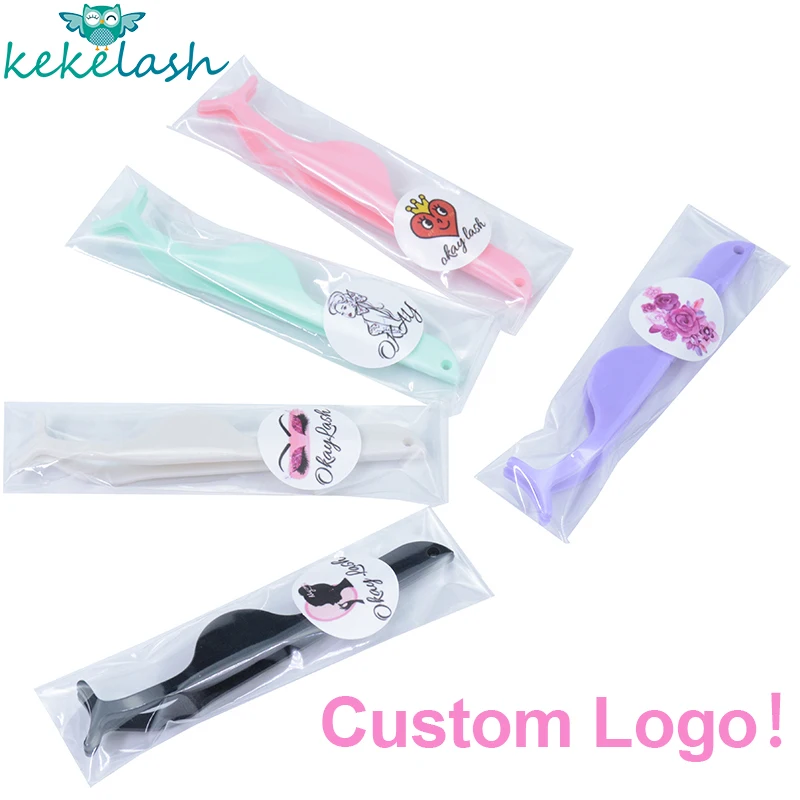 Pinças de Cílios Ferramentas de Maquiagem Pinça para Atacado Kekelash Etiqueta Privada Falsos Logotipo Personalizado Lash Aplicadores Modelador 3 High Quality Beleza e saúde