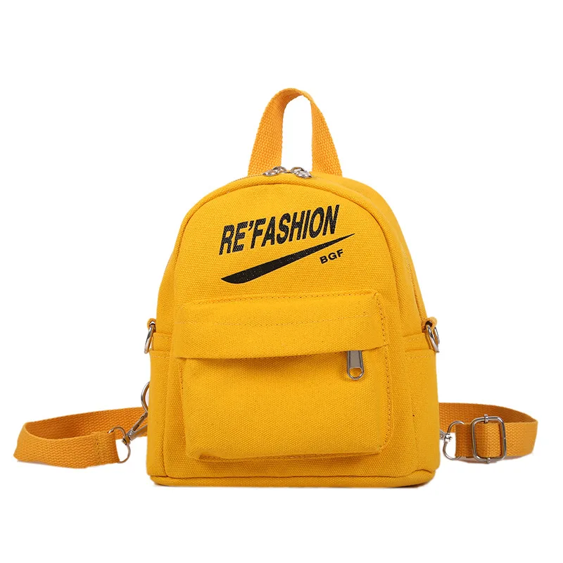 

Canvas Shoulder Bag New Style Lettered Printed Canvas Shoulder Backpack Korean-style Canvas Bag Gift