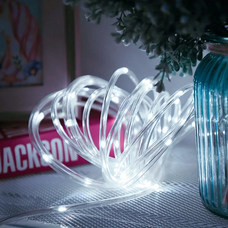 Открытый Солнечный водонепроницаемый патио украшение комнаты лампы 100 светодиодный солнечный светильник вечерние свадебные украшения для Рождества