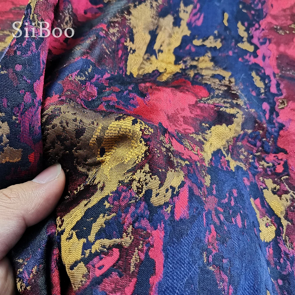 Роскошный цветочный жаккардовый парчовый костюм в американском стиле на осень и