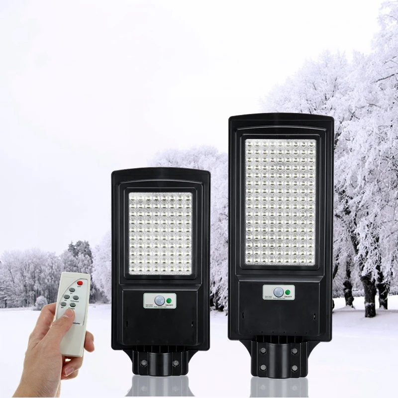 800W 1000W LED Zonne-straat Licht Waterdicht IP65 Motion Sensor Licht Controle Afstandsbediening Outdoor Verlichting Tuin Muur lamp