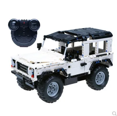 

533Pcs Landed Rovered Defender Remote Control Car Building Blocks For RC Car Model SUV City Brick Toys For Children