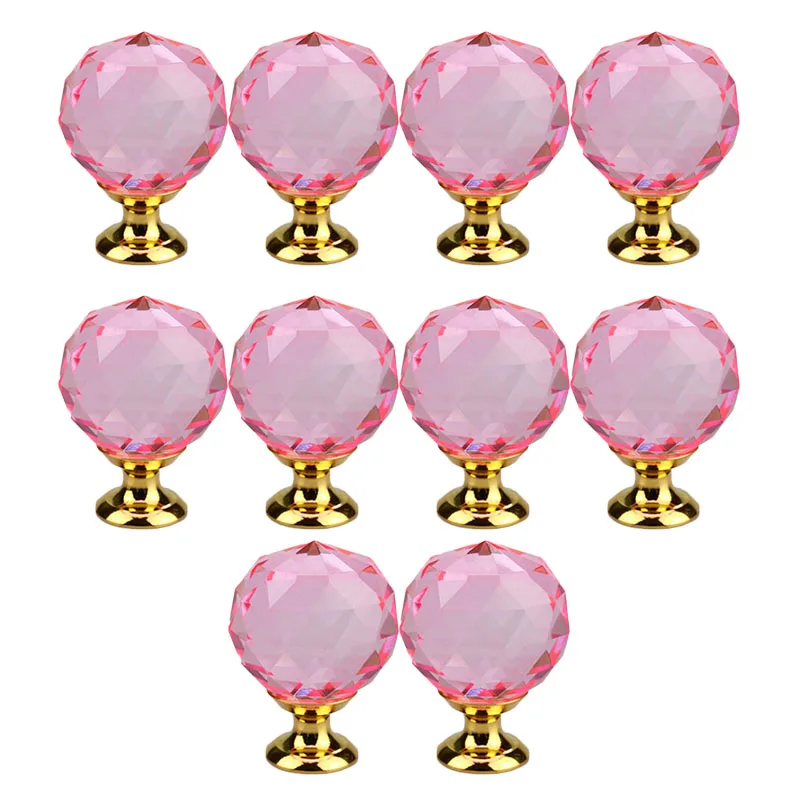 

5PCS/10PCS Clear Acrylic Diamond Shape Knob Cupboard Drawer Pull Handle Knobs Brand New Knobs And Handles For Furniture Drawers