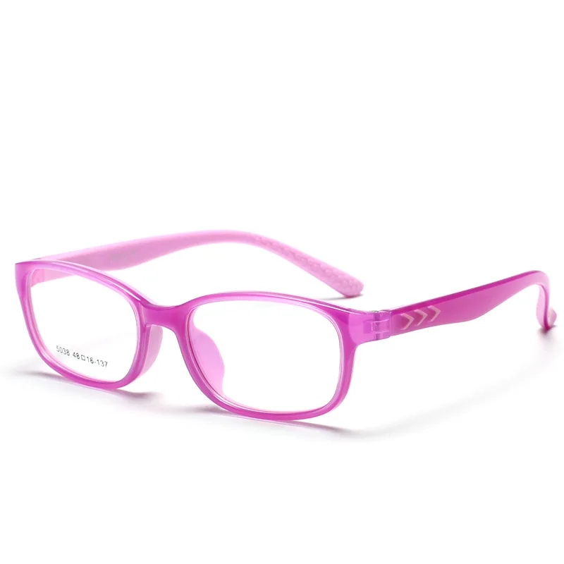 

New Style Children Glasses Frame Silica Gel Anti-slip Comfortable Optical Spectacle Frame Students Nearsighted Glasses 5038