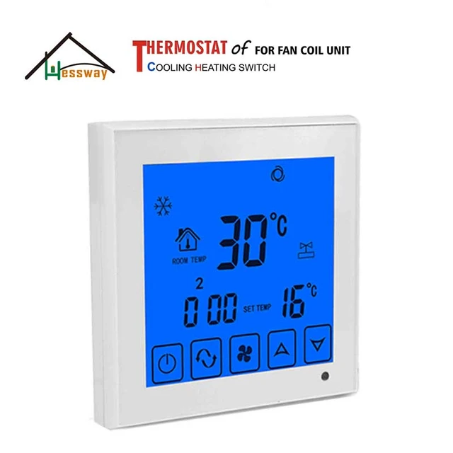 2p Touch Screen Air-Conditioning Digital Room Thermostat with Timing  Program - AliExpress