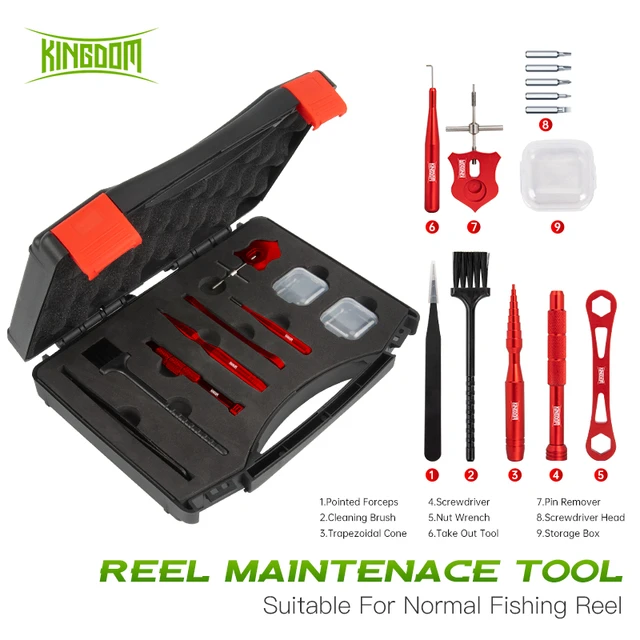 Königreich Reparatur Werkzeuge Kits Baitcastingrolle Wartung Set