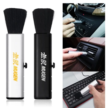 

Car Dashboard multimedia cleaning dust Air Conditioner keyboard retractable handle brush For Honda Accord Civic Mugen Power